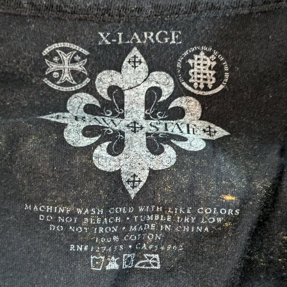 REDEMPTION men's unique graphic tee-shirt from RAW STATE by Affliction - size XL - Picture 7 of 7